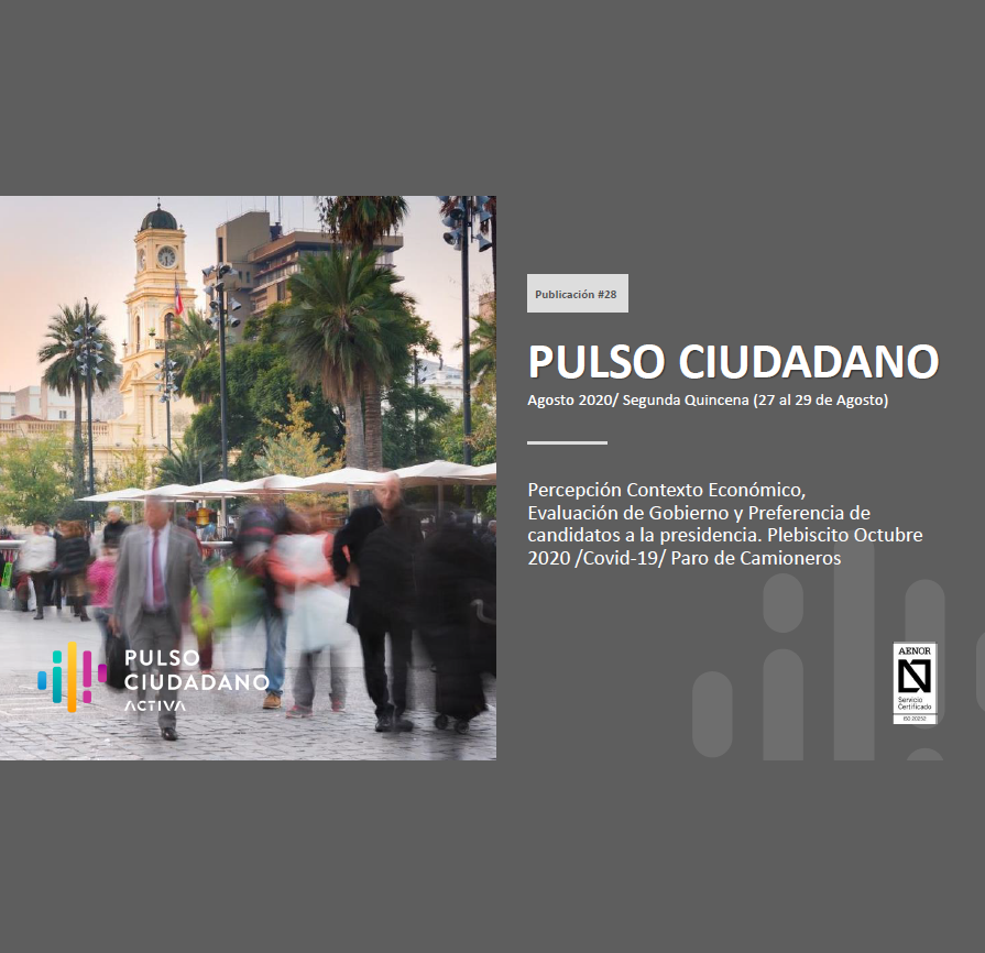 Pulso Ciudadano – agosto 2020/ Segunda Quincena (27 al 29 de Agosto)