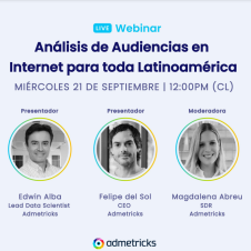 Imagen de la Nota: Admetricks presentó su webinar: Análisis de Audiencias en Internet para toda Latinoamérica