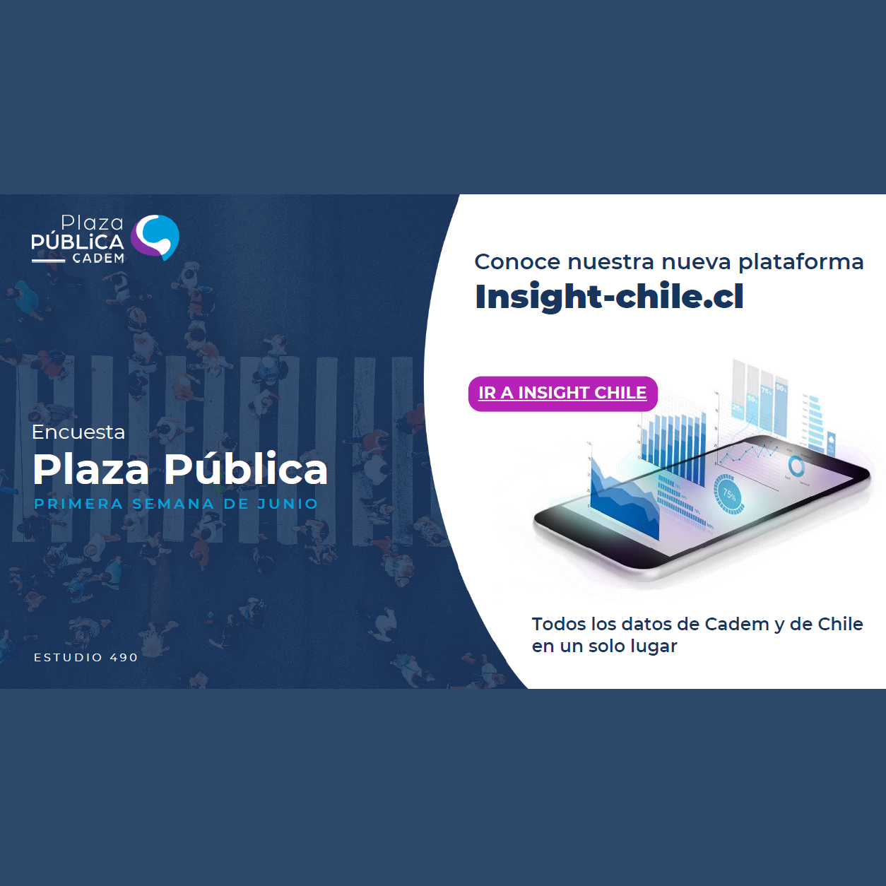 Estudio: Encuesta Plaza Pública – 1ra semana de junio