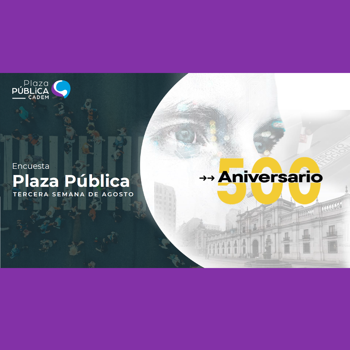 Estudio: Encuesta Plaza Pública – 3ra semana de agosto