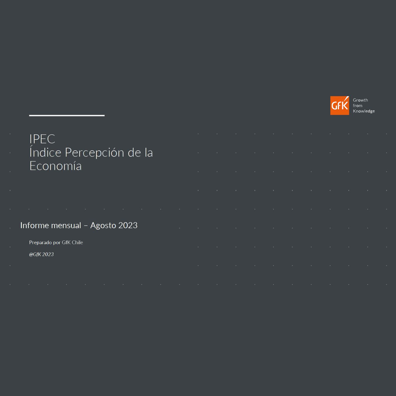 IPEC Índice Percepción de la Economía – agosto 2023