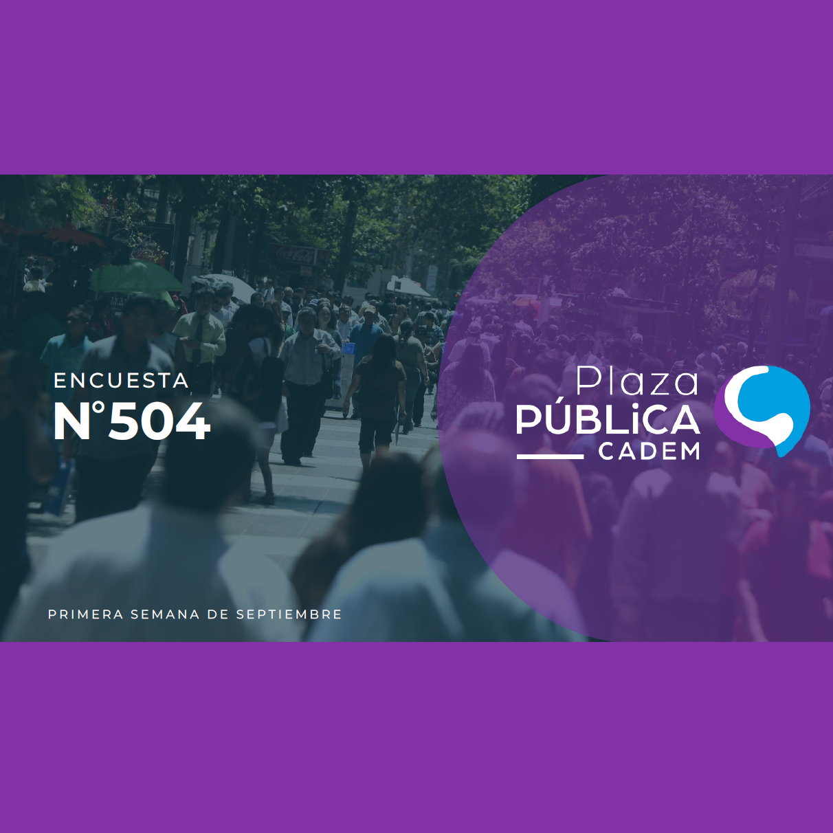 Encuesta Plaza Pública – 1ra semana de septiembre