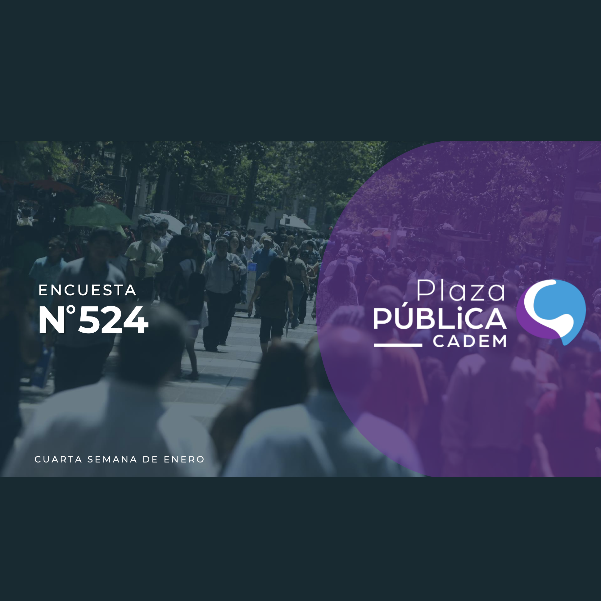 Encuesta Plaza Pública – 4ta semana de enero
