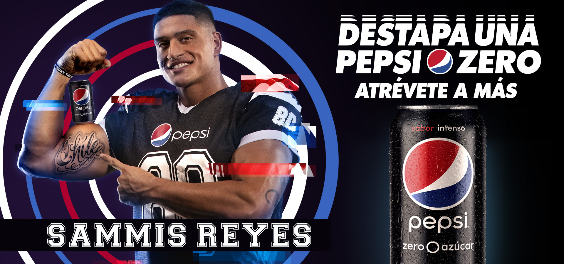 Sammis Reyes en campaña  para Pepsi